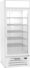 Beverage-Air - 30" MarketMax White Merchandiser Freezer w/ 1 Swing Glass Door -