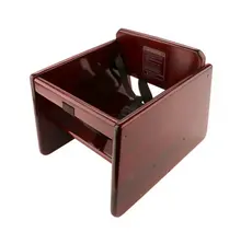 G.E.T - Mahogany Wood Booster Seat W/ T-Strap - BS-200-MOD-M2