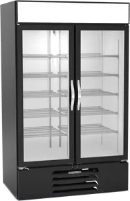 Beverage-Air - 47" MarketMax IQ Black Merchandiser Freezer w/ 2 Swing Glass Doors - MMF44HC-1-B-IQ