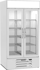 Beverage-Air - 39" MarketMax White Merchandiser Refrigerator w/ 2 Swing Glass Doors - MMR35HC-1-W