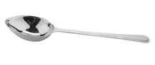 G.E.T - 4 oz Stainless Steel Portion Control Slotted Spoon W/ Mirror Finish (12 Per Case) - BSRIM-25