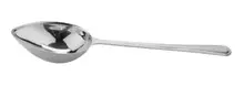 G.E.T - 6 oz Stainless Steel Portion Control Slotted Spoon W/ Mirror Finish (12 Per Case) - BSRIM-26