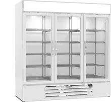 Beverage-Air - 75" MarketMax White Wine Refrigerator w/ 3 Swing Glass Doors - MMR72HC-1-W-WINE