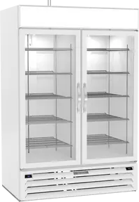 Beverage-Air - 52" MarketMax White Dual Temp Wine Refrigerator w/ 2 Swing Glass Doors - MMRR49HC-1-A-WW-WINE