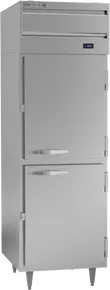 Beverage-Air - 27" P Series Stainless Steel Reach-In Freezer w/ 2 Solid Swing Half Doors - PF1HC-1AHS
