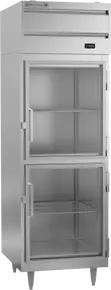 Beverage-Air - 27" P Series Stainless Steel Reach-In Freezer w/ 2 Glass Swing Half Doors - PF1HC-1BHG