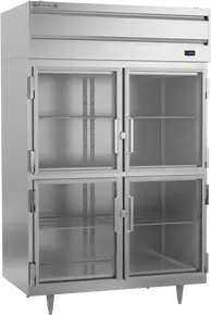 Beverage-Air - 52" P Series Stainless Steel Reach-In Freezer w/ 4 Glass Swing Half Doors - PF2HC-1BHG