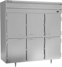 Beverage-Air - 78" P Series Stainless Steel Reach-In Freezer w/ 6 Solid Swing Half Doors - PF3HC-1AHS