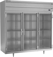 Beverage-Air - 78" P Series Stainless Steel Reach-In Freezer w/ 3 Glass Swing Doors - PF2HC-1BG