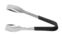 G.E.T - 12" Stainless Steel Tongs W/ Mirror Finish & Cool-Grip Handle (12 Per Case) - BSRIM-71-BK