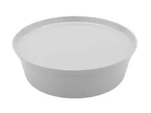 G.E.T - Cabana 10" White Cabana Box W/ Lid (6 Per Case) - CB-1035-W