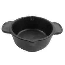 G.E.T - 8 oz Black Melamine Ramekin W/ Cast Iron Finish (48 Per Case) - CI-08-BK