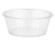 G.E.T - 2 oz Clear SAN Plastic Fluted Ramekin (48 Per Case) - ER-020-CL