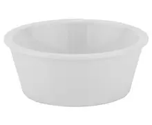 G.E.T - 2 oz White SAN Plastic Fluted Ramekin (48 Per Case) - ER-020-W