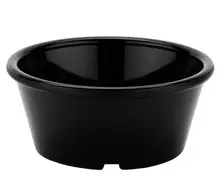 G.E.T - 4 oz Black SAN Plastic Ramekin (48 Per Case) - ER-040-BK