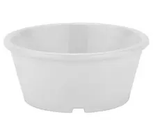 G.E.T - 4 oz White SAN Plastic Ramekin (48 Per Case) - ER-040-W