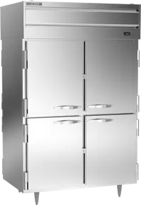Beverage-Air - 52" P Series Stainless Steel Pass-Thru Warming Cabinet  w/ 8 Solid Swing Half Doors - PH2-1HS-PT