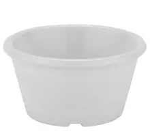 G.E.T - 2.5 oz White SAN Plastic Ramekin (48 Per Case) - ER-406-W