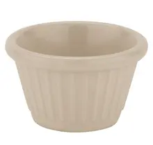 G.E.T - 1.5 oz Ivory Melamine Fluted Ramekin (48 Per Case) - F-615-IV