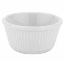 G.E.T - 3 oz White Melamine Fluted Ramekin (48 Per Case) - F-635-W