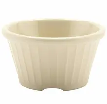 G.E.T - 4 oz Ivory Melamine Fluted Ramekin (48 Per Case) - F-645-IV