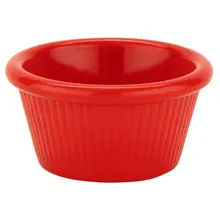 G.E.T - 2 oz Red Melamine Fluted Ramekin (48 Per Case) - RM-387-R