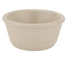 G.E.T - 3 oz Ivory Melamine Fluted Ramekin (48 Per Case) - RM-389-IV