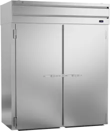 Beverage-Air - 69" P Series Stainless Steel Roll-Thru Warming Cabinet w/ 4 Solid Swing Doors - PHI2-1S-PT