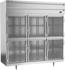 Beverage-Air - 78" P Series Stainless Steel Reach-In Refrigerator w/ 6 Glass Swing Half Doors - PR3HC-1BHG