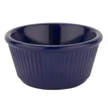 G.E.T - 4 oz Cobalt Blue Melamine Fluted Ramekin (48 Per Case) - RM-401-CB