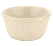 G.E.T - 4 oz Ivory Melamine Fluted Ramekin (48 Per Case) - RM-401-IV
