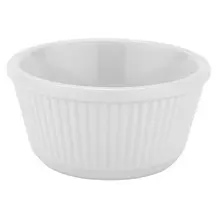 G.E.T - 4 oz White Melamine Fluted Ramekin (48 Per Case) - RM-401-W