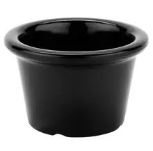 G.E.T - 1.5 oz Black Melamine Ramekin (48 Per Case) - S-610-BK