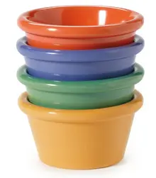 G.E.T - Diamond Mardi Gras 2 oz Mixed Colors Melamine Ramekin (48 Per Case) - S-620-MIX
