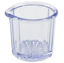 G.E.T - 2 oz Clear SAN Plastic Syrup & Cream Pitcher (72 Per Case) - SP-2000-CL