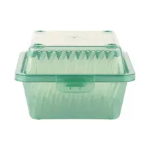 G.E.T - Eco-Takeouts 5" x 5" Jade Polypropylene Single Entree Reusable Food Container (24 Per Case) - EC-08-1-JA