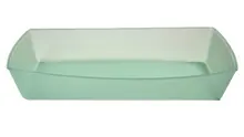 G.E.T - Eco-Takeouts 10" x 5.5" Jade Polypropylene Reusable Rectangular Food Tray (24 Per Case) - EC-22-JA