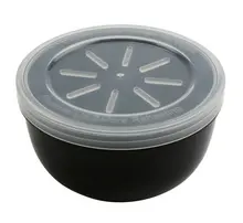 G.E.T - Eco-Takeouts 12 oz Black/Clear Polypropylene Soup Container (12 Per Case) - EC-23-2X-BK/CL