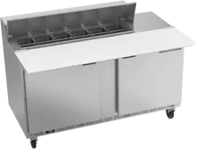 Beverage-Air - 60" Sandwich Prep Table w/ 2 Doors & 17" Cutting Board - SPE60HC-12C