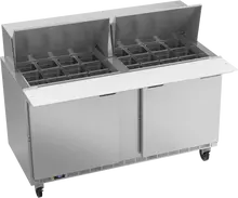 Beverage-Air - 60" Mega Top Sandwich Prep Table w/ 2 Doors - SPE60HC-24M