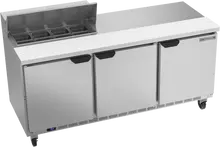 Beverage-Air - 72" Sandwich Prep Table w/ 3 Doors - SPE72HC-08