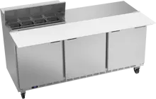 Beverage-Air - 72" Sandwich Prep Table w/ 3 Doors & 17" Cutting Board - SPE72HC-08C