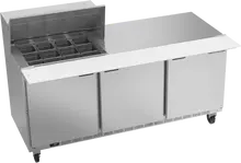 Beverage-Air - 72" Mega Top Sandwich Prep Table w/ 3 Doors - SPE72HC-12M