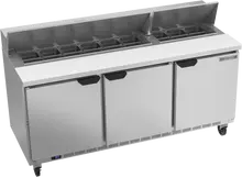 Beverage-Air - 72" Sandwich Prep Table w/ 3 Doors - SPE72HC-18