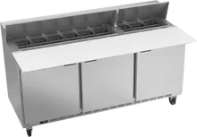 Beverage-Air - 72" Sandwich Prep Table w/ 3 Doors & 17" Cutting Board - SPE72HC-18C