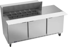 Beverage-Air - 72" Mega Top Sandwich Prep Table w/ 3 Doors - SPE72HC-18M