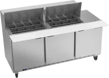Beverage-Air - 72" Mega Top Sandwich Prep Table w/ 3 Doors - SPE72HC-24M