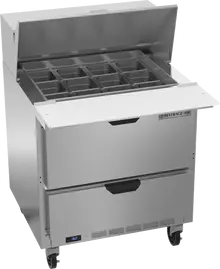 Beverage-Air - 32" Mega Top Sandwich Prep Table w/ 2 Drawers - SPED32HC-12M-2