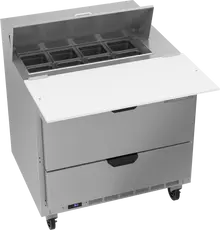 Beverage-Air - 36" Sandwich Prep Table w/ 2 Drawers & 17" Cutting Board - SPED36HC-08C-2