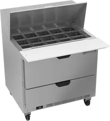 Beverage-Air - 36" Mega Top Sandwich Prep Table w/ 2 Drawers - SPED36HC-15M-2